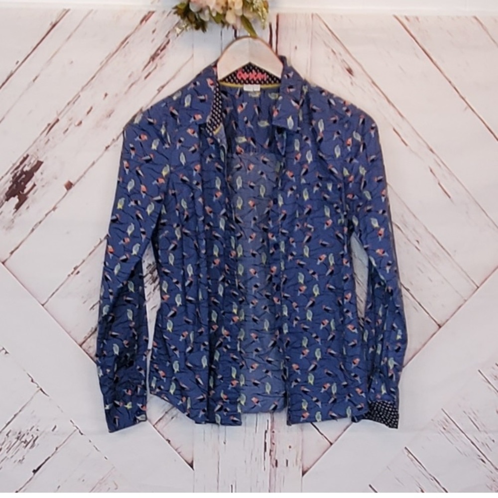 Boden Birds Button Down Shirt